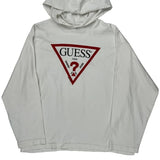 Guess Graphic Hoodie - Medium White Cotton