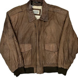 Britches Leather Jacket - Large Brown Leather