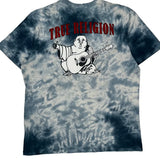 World Tour True Religion Tie-Dye T-Shirt - XL Blue Cotton