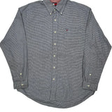 Tommy Hilfiger Checked Shirt - Large Gray Cotton