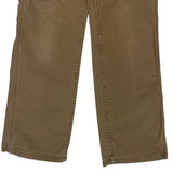Carhartt Carpenter Trousers - 32W UK 10 Brown Cotton