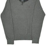 Tommy Hilfiger 1/4 Zip - Large Gray Cotton