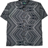 Eveni Hawaiian Shirt - XL Black Cotton