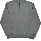 Polo By Ralph Lauren 1/4 Zip - XL Gray Cotton