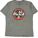Kyle Busch Joe Gibbs Racing Nascar T-Shirt - Large Gray Cotton