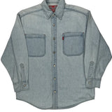 Levis Denim Shirt - Large Light Wash Cotton