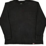Dickies Long Sleeve T-Shirt - 2XL Black Cotton