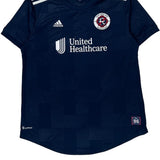 New England Revolution Adidas Jersey - Large Navy Polyester