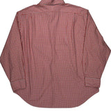 Regent Classic Fit Polo By Ralph Lauren Checked Shirt - 2XL Red Cotton