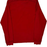 Abercrombie & Fitch Graphic Long Sleeve T-Shirt - Medium Red Cotton