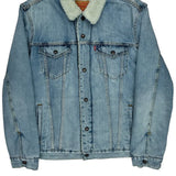 Levis Sherpa Lined Denim Jacket - XL Light Wash Denim