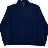 Polo By Ralph Lauren 1/4 Zip - XL Navy Cotton