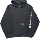 Carhartt Spellout Hoodie - 2XL Black Cotton