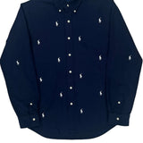 Ralph Lauren Shirt - Medium Navy Cotton