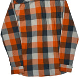 Quiksilver Checked Flannel Shirt - Large Blue Cotton