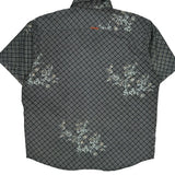 Point Zero Checked Short Sleeve Shirt - XL Blue Cotton