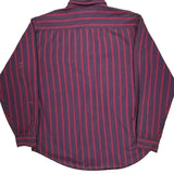 Tommy Hilfiger Striped Shirt - Large Red Cotton