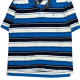 Tommy Hilfiger Striped Polo Shirt - XL Blue Cotton
