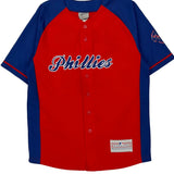 Phillies Majestic Mlb Jersey - XL Blue Polyester