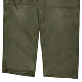 Carhartt Double Knee Carpenter Trousers - 32W 30L Green Cotton