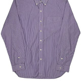 Ralph Lauren Striped Shirt - Medium Purple Cotton