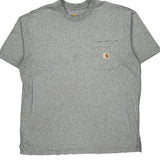 Carhartt T-Shirt - Large Gray Cotton