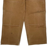 Carhartt Double Knee Overalls - 40W 30L Brown Cotton