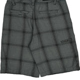 Quiksilver Checked Chino Shorts - 31W 10L Gray Cotton