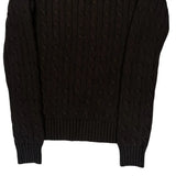 Ralph Lauren Sport Cable Knit Sweater - Medium Brown Cotton