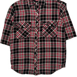 Dickies Checked Flannel Shirt - Medium Black Cotton