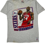 Philadelphia 76Ers Nutmeg Graphic T-Shirt - XL Grey Cotton