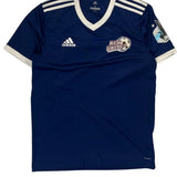 New United Adidas Football Shirt - Medium Blue Polyester
