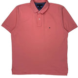 Tommy Hilfiger Polo Shirt - XL Pink Cotton