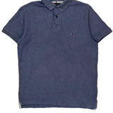 Tommy Hilfiger Polo Shirt - Medium Blue Cotton