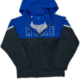 Age 7 Nike Spellout Windbreaker - Small Blue Polyester