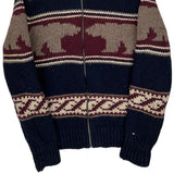 Tommy Hilfiger Zip Up - Small Beige Wool Blend