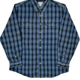 Tall Carhartt Checked Shirt - XL Blue Cotton