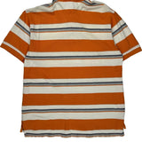 Tommy Hilfiger Striped Polo Shirt - Large White Cotton