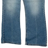 515 Levis Boot Cut Jeans - 32W UK 10 Blue Cotton