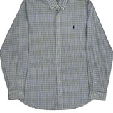 Ralph Lauren Checked Shirt - Large Blue Cotton