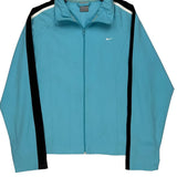 Nike Track Jacket - Medium Blue Polyester