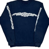 Viking Theme Celtics Graphic Sweatshirt - Small Navy Cotton