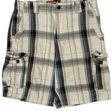 Lee Checked Cargo Shorts - 34W 11L Multicoloured Cotton