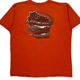 Appleton Wisconsin Harley Davidson Graphic T-Shirt - XL Orange Cotton