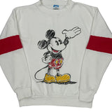 Disney Cartoon Sweatshirt - Large White Cotton