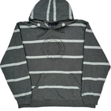 Tommy Hilfiger Striped Hoodie - XL Gray Cotton Blend