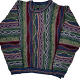 Croft & Barrow Striped Sweater - XL Multicoloured Cotton Blend