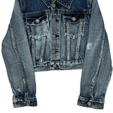 Age 6 Polo By Ralph Lauren Cropped Denim Jacket - XS Blue Denim