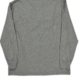 Tommy Hilfiger Spellout Long Sleeve T-Shirt - 2XL Gray Cotton