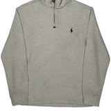 Polo By Ralph Lauren 1/4 Zip - Medium Gray Cotton